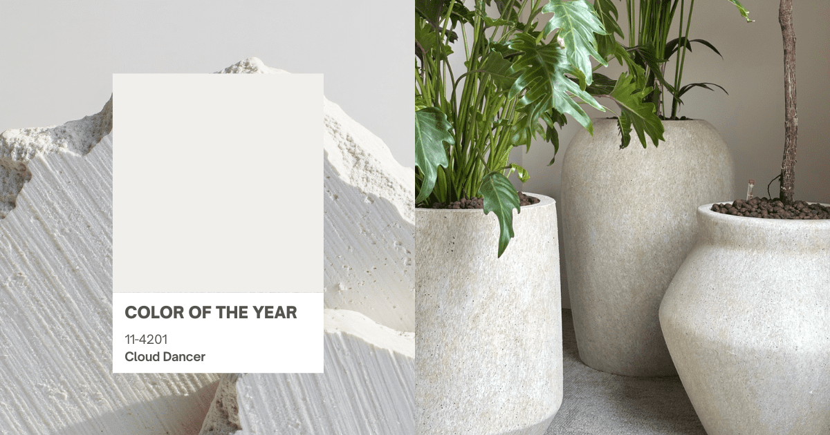 Cloud dancer potterie tendance